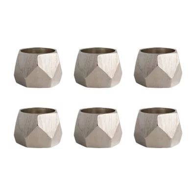 Design Imports Triangle 6-pc. Napkin Ring