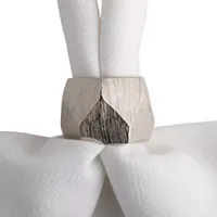 Design Imports Triangle 6-pc. Napkin Ring