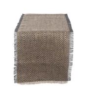 Design Imports Chevron Burlap Table Runners