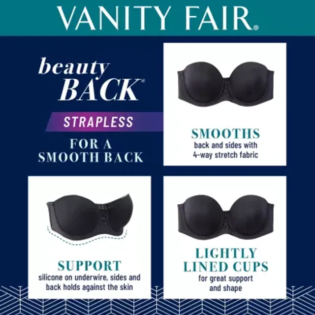 Vanity Fair Women's Beauty Back Simple Sizing Wireless Bra 72118