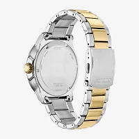 Citizen Weekender Mens Two Tone Stainless Steel Bracelet Watch Aw1706-52e