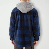 Smiths Workwear Sherpa Microfleece Mens Lined Big and Tall Midweight Shirt Jacket