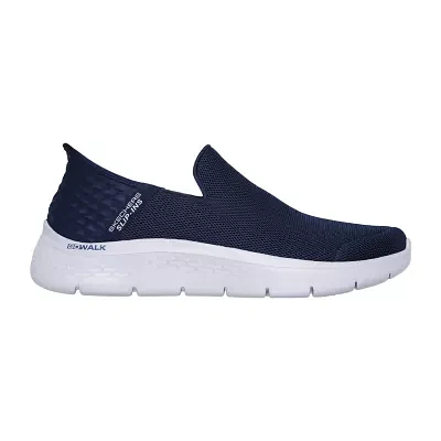 Skechers Mens Sk Go Walk Flex Hands Free Slip-Ins Slip-On Walking Shoes Wide Width