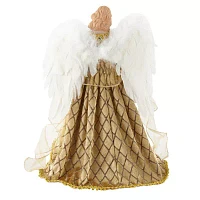 North Pole Trading Co. 16in Gold Christmas Angel Figurine