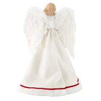 North Pole Trading Co. 16in White Dress Christmas Angel Figurine