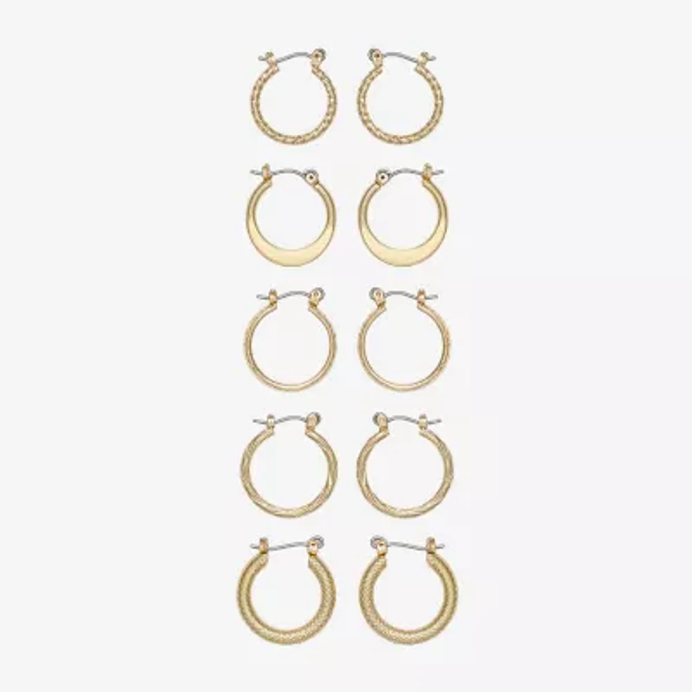 Mixit Hypoallergenic Hoop Pair Earring Set