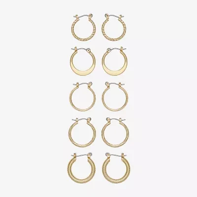 Mixit Hypoallergenic Hoop Pair Earring Set