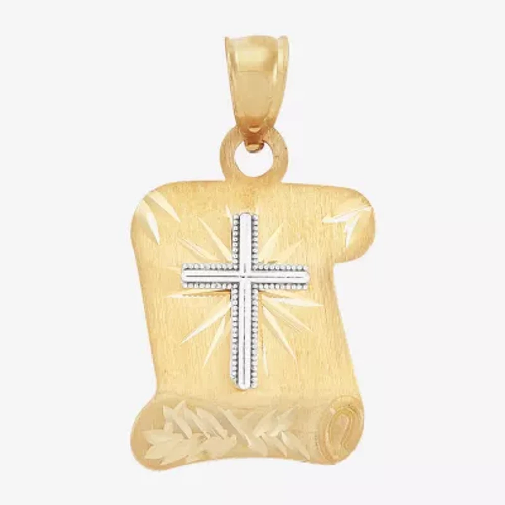 Unisex Adult 14K Gold Cross Pendant