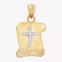 Unisex Adult 14K Gold Cross Pendant