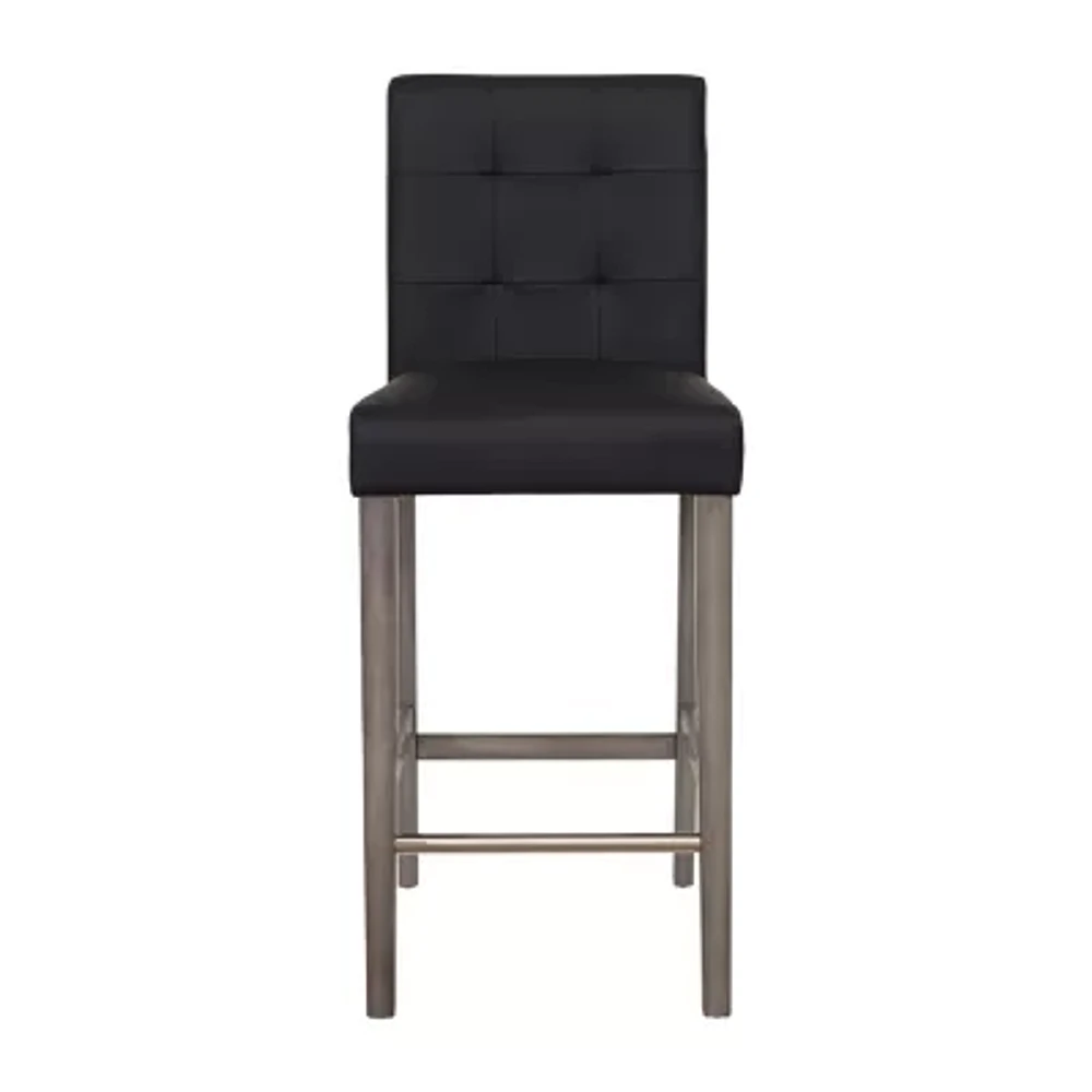 Leila Upholstered Tufted Bar Stool