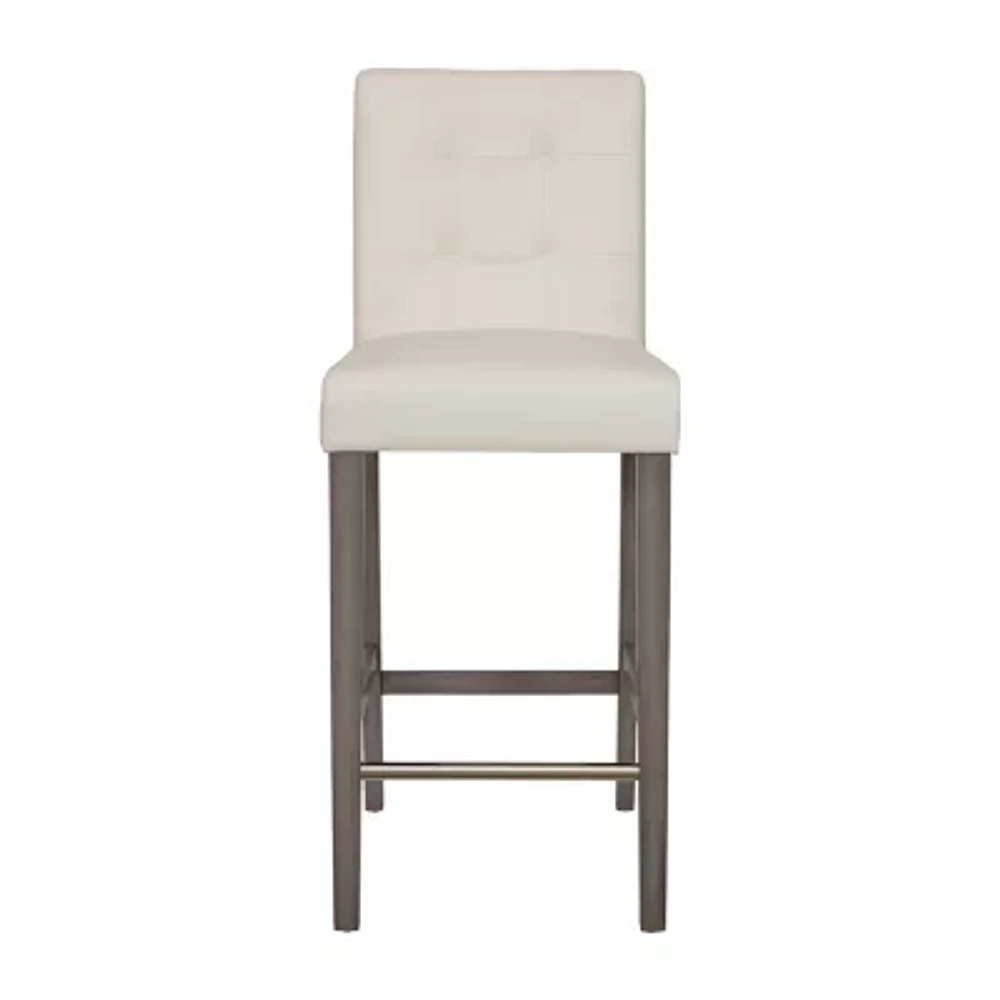 Leila Upholstered Tufted Bar Stool