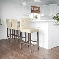 Leila Upholstered Tufted Bar Stool