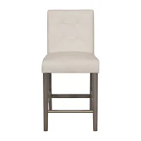 Leila Counter Height Upholstered Tufted Bar Stool