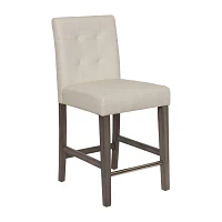 Leila Counter Height Upholstered Tufted Bar Stool