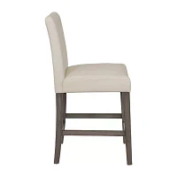 Leila Counter Height Upholstered Tufted Bar Stool