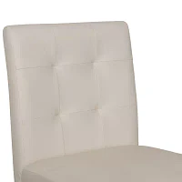 Leila Counter Height Upholstered Tufted Bar Stool