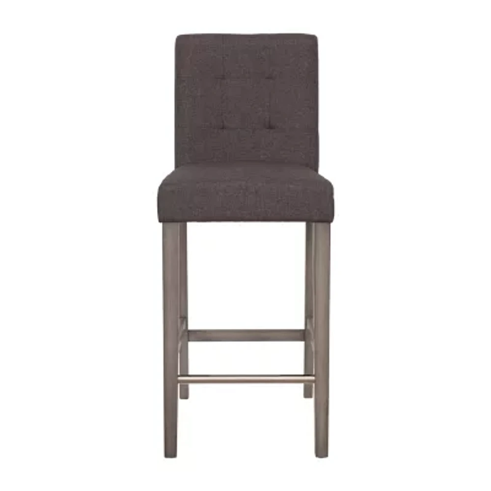 Leila Upholstered Tufted Bar Stool