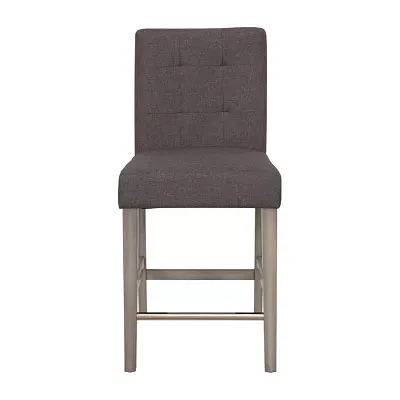 Leila Counter Height Upholstered Tufted Bar Stool