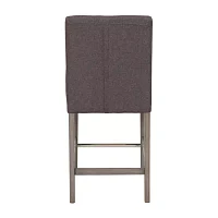 Leila Counter Height Upholstered Tufted Bar Stool