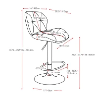 2-pc. Swivel Bar Stool