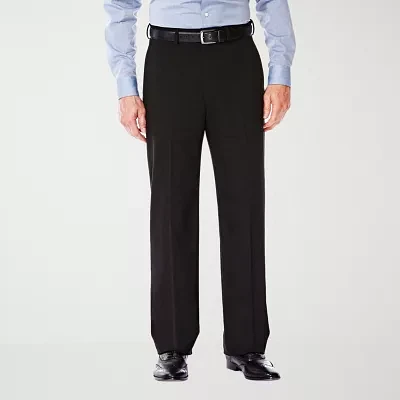 Haggar Premium Stretch Mens Classic Fit Flat Front Suit Pants