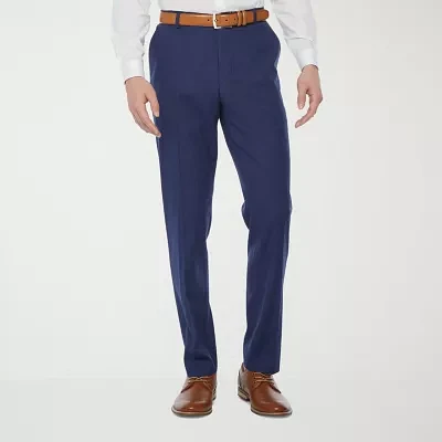 J. Ferrar Mens Slim Fit Flat Front Suit Pants