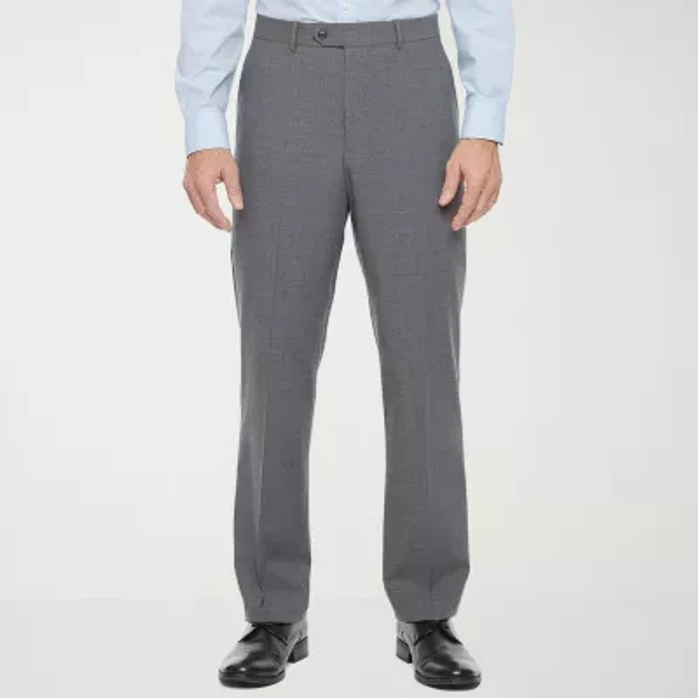 Stafford Signature Smart Wool Mens Stretch Fabric Classic Fit Flat Front Suit Pant