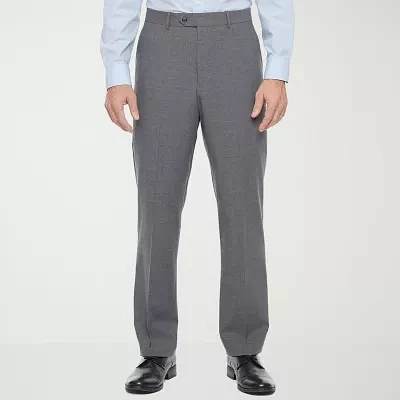 Stafford Signature Smart Wool Mens Stretch Fabric Classic Fit Flat Front Suit Pants