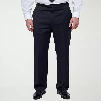 Stafford® Flat-Front Tuxedo Pants–Big & Tall