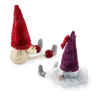 North Pole Trading Co. 16.5" Gift Boy And Girl Set Of 2 Gnome