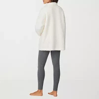 Cuddl Duds Womens Long Sleeve Short Length Robe