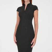 Marc New York Womens Short Sleeve Sheath Dress