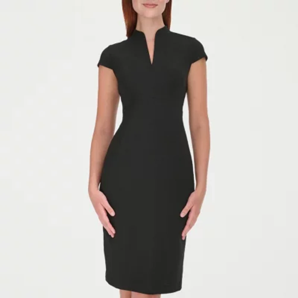 Marc New York Womens Short Sleeve Sheath Dress