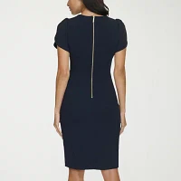 Marc New York Womens Short Sleeve Sheath Dress