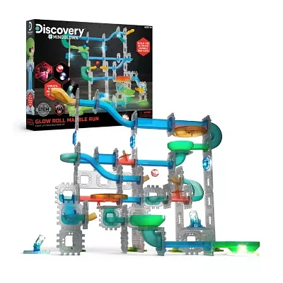 Discovery Mindblown Light-Up Marble Run Construction Set Toy