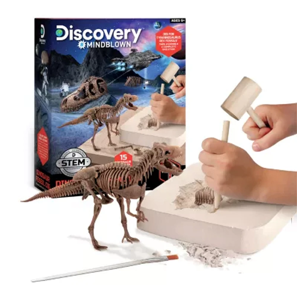 Discovery Mindblown Toy Dinosaur Fossil Digging Kit