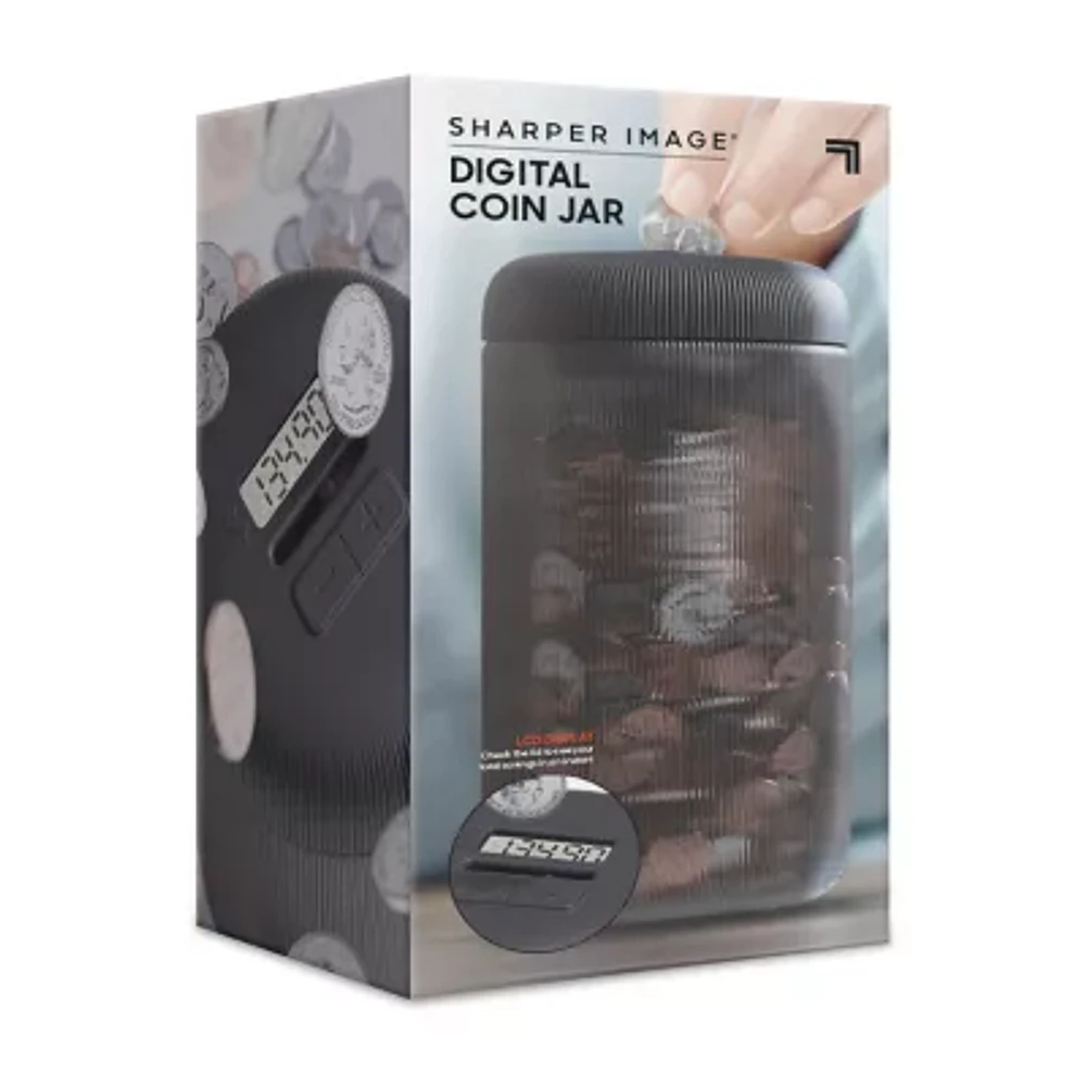 Sharper Image Digital Coin Counting Jar