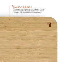 Sharper Image Bamboo Cutting Board + Scale