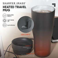 Sharper Image Auto Mug With 360 Popup Lid