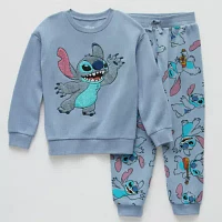 Disney Collection Little & Big Boys 2-pc. Fleece Stitch Pant Set