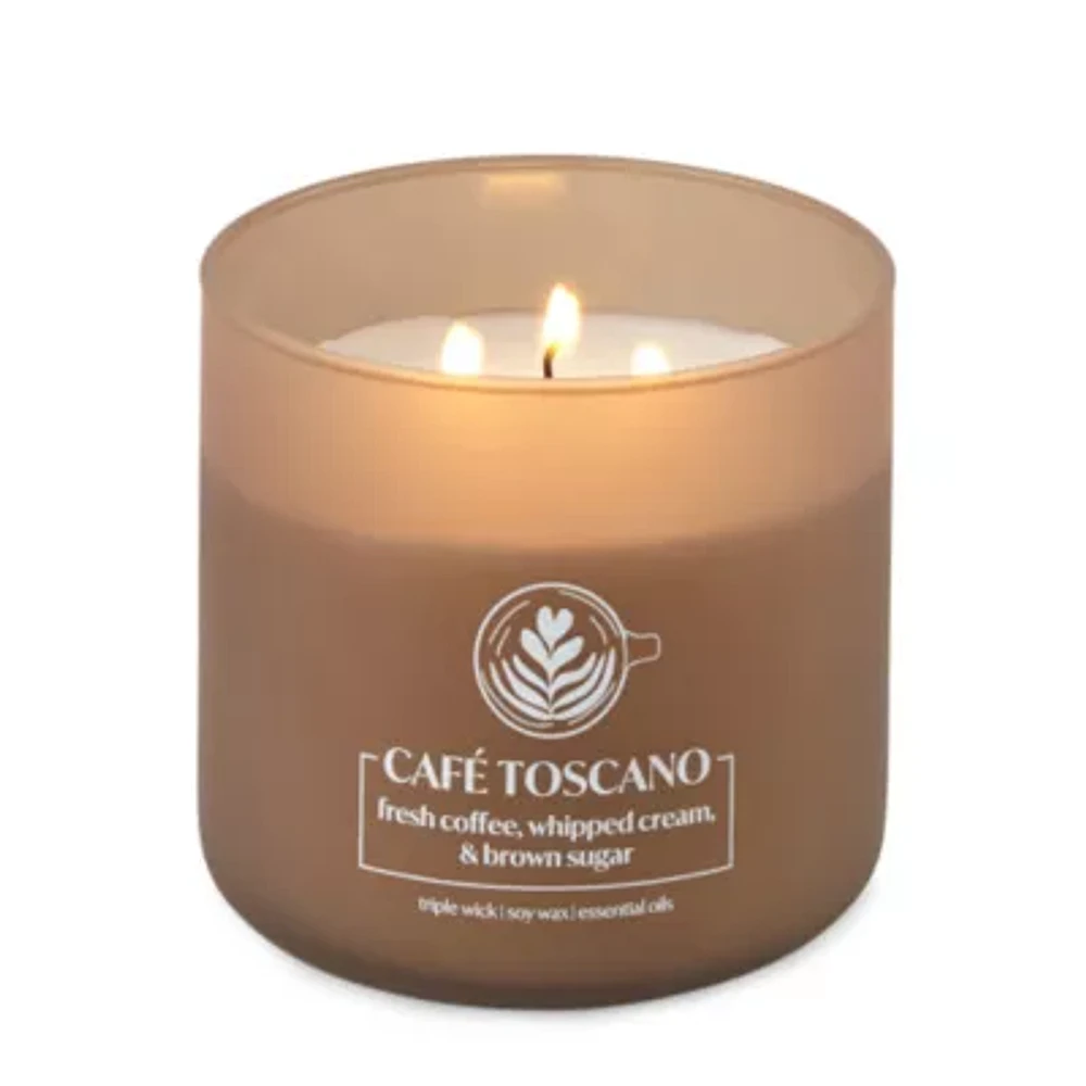 Distant Lands 14oz 3 Wick Café Toscano Scented Jar Candle