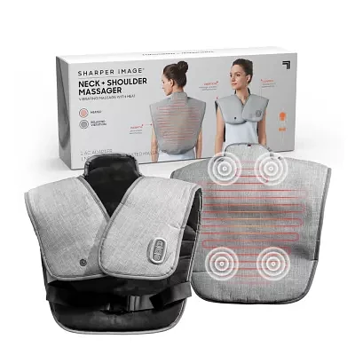 Sharper Image Neck And Shoulder Massager Heating Pads