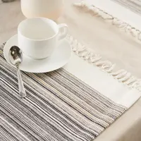 Design Imports Striped Fringed 6-pc. Placemats