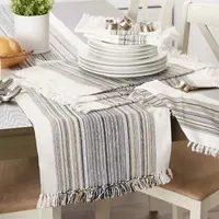 Design Imports Striped Fringed 6-pc. Placemats