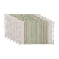 Design Imports Striped Fringed 6-pc. Placemats