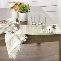 Design Imports Striped Fringed 6-pc. Placemats