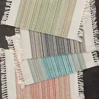 Design Imports Striped Fringed 6-pc. Placemats