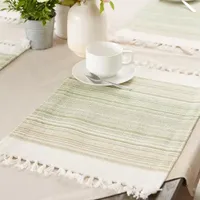 Design Imports Striped Fringed 6-pc. Placemats