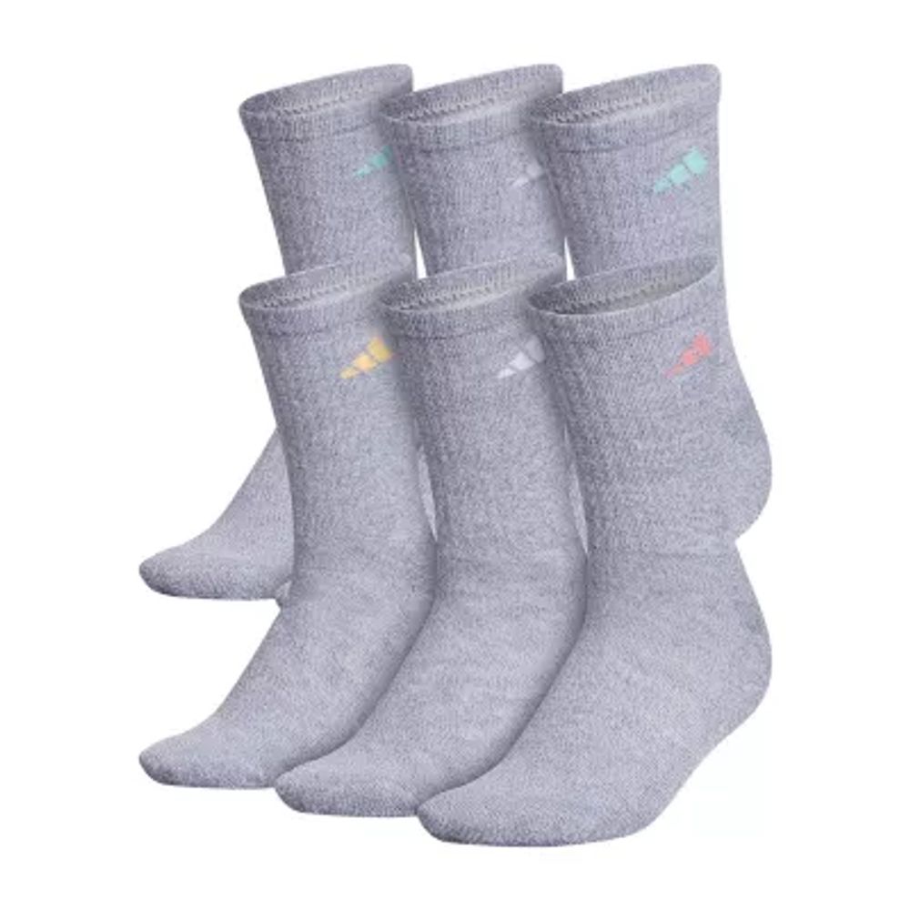 adidas Cushioned 6 Pair Crew Socks Womens