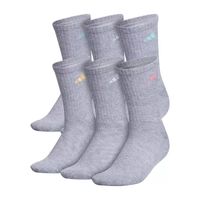 adidas Cushioned 6 Pair Crew Socks Womens